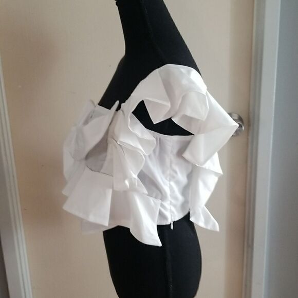 WITE BLOUSE SMALL NWOT  - Picture 4 of 11